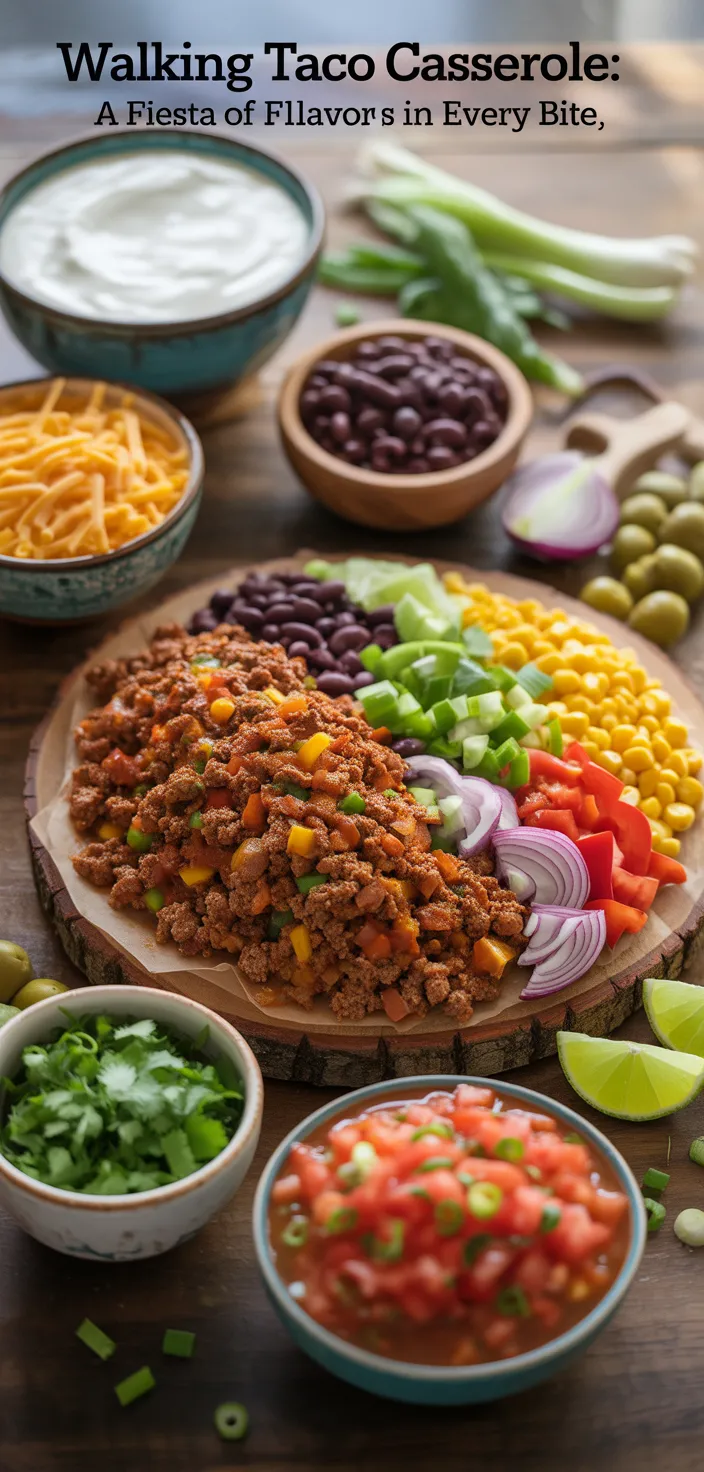 Ingredients photo for Walking Taco Casserole: A Fiesta Of Flavors In Every Bite Recipe