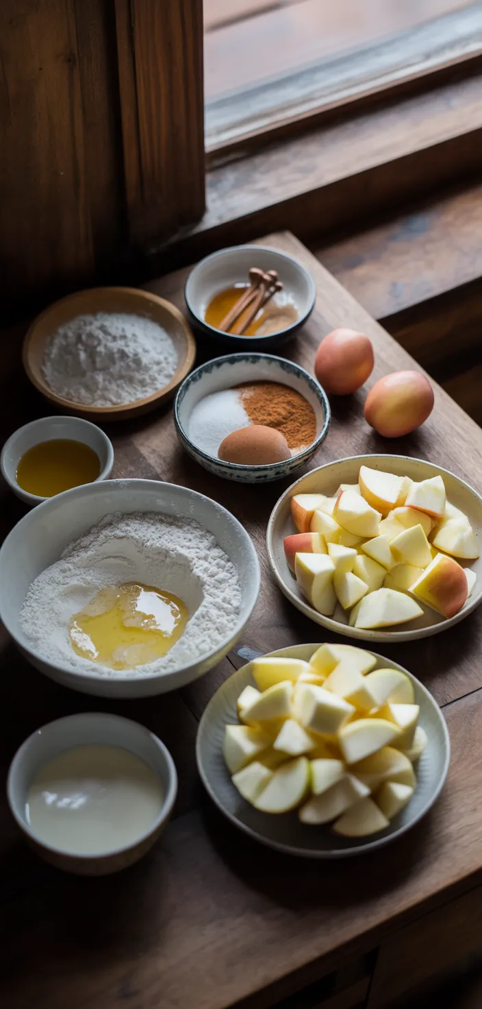Ingredients photo for Baked Apple Fritters Recipe