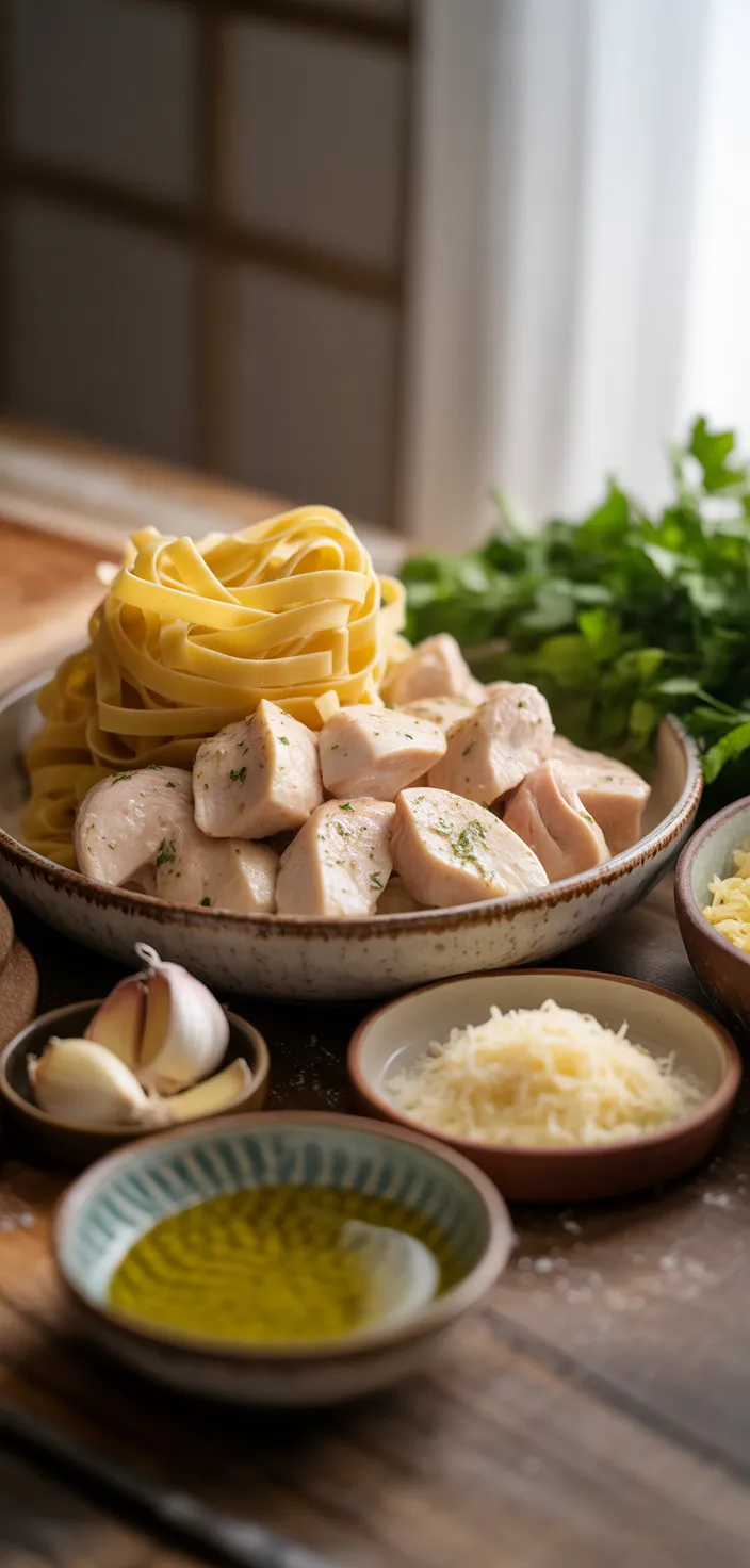 Ingredients photo for Best Chicken Alfredo Recipe