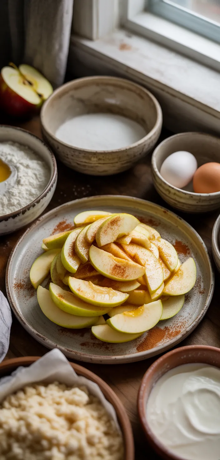 Ingredients photo for Cinnamon Apple Crumb Cake Recipe