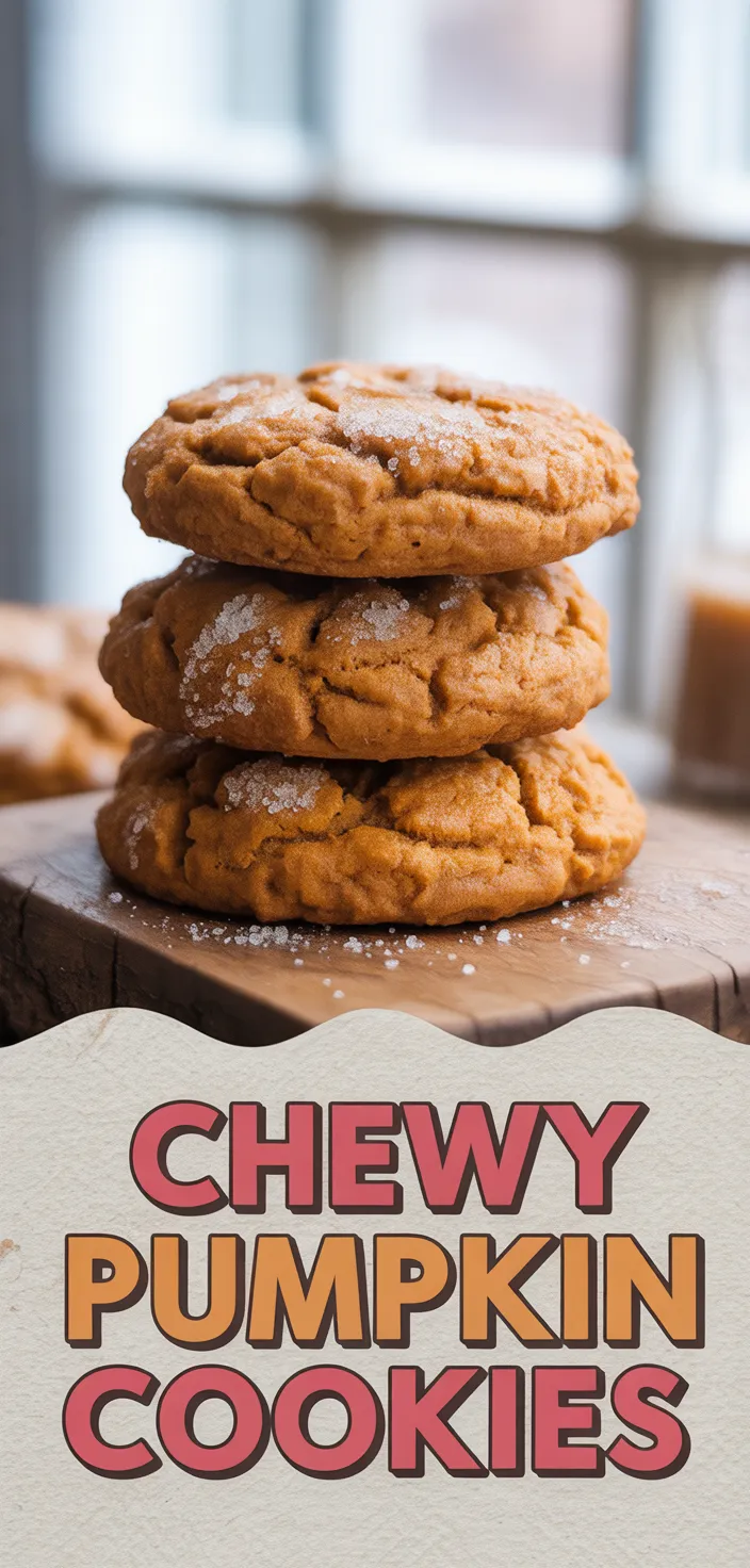 A photo of Chewy Pumpkin Cookies Recipe