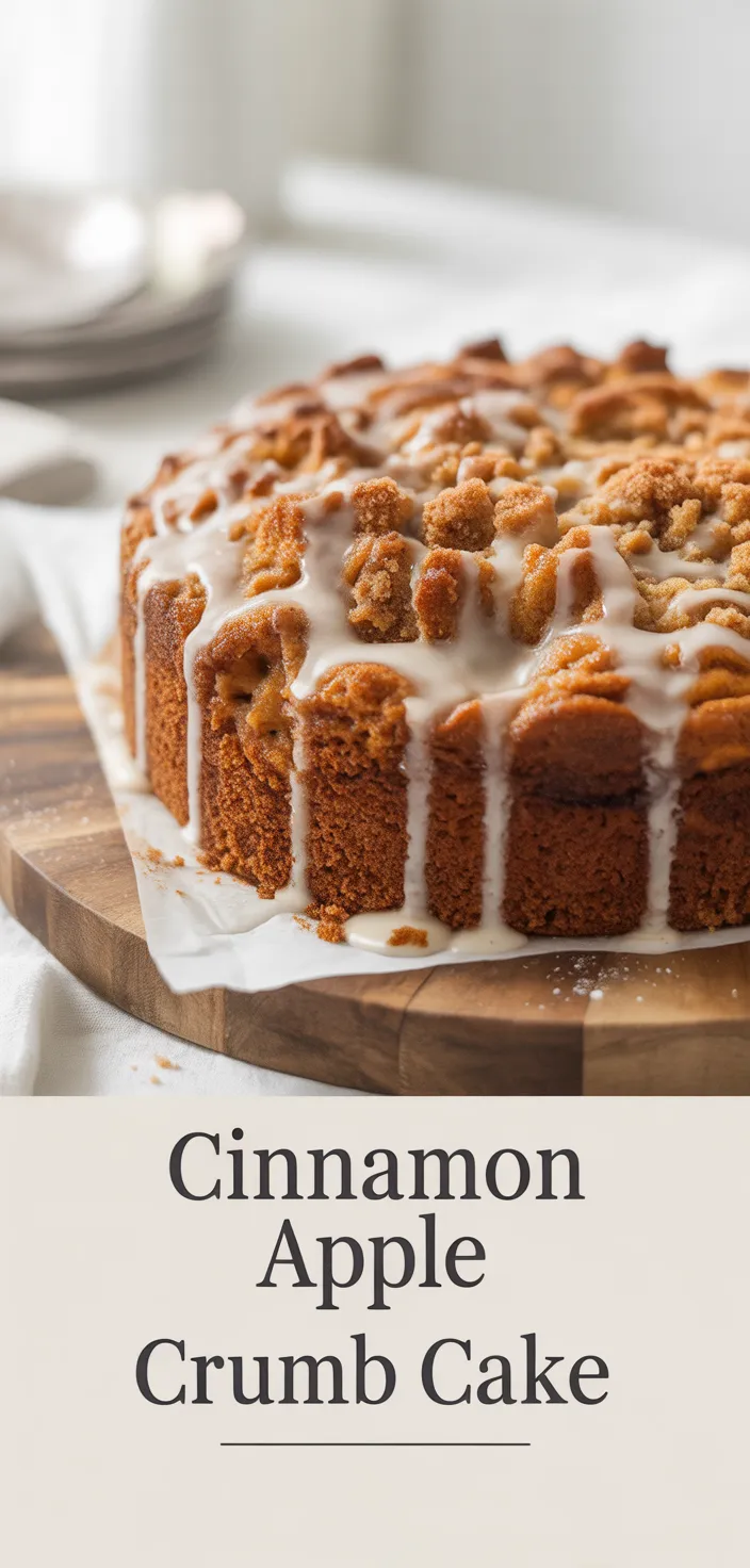 A photo of Cinnamon Apple Crumb Cake Recipe