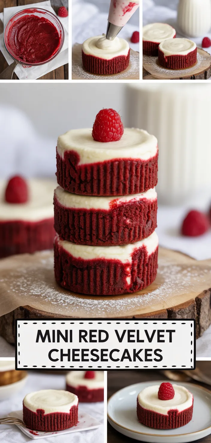 A photo of Mini Red Velvet Cheesecakes Recipe