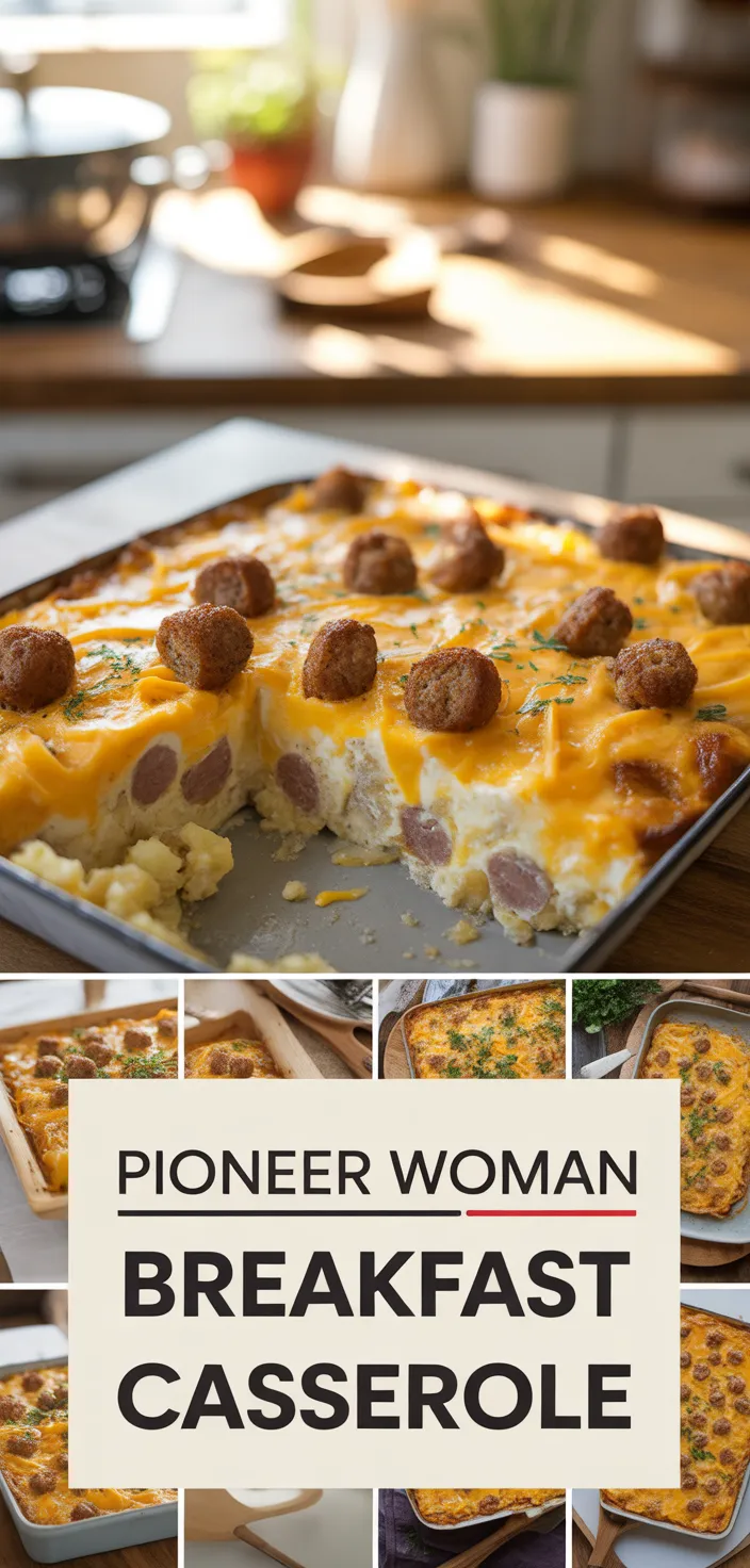 A photo of Pioneer Woman Breakfast Casserole Recipe