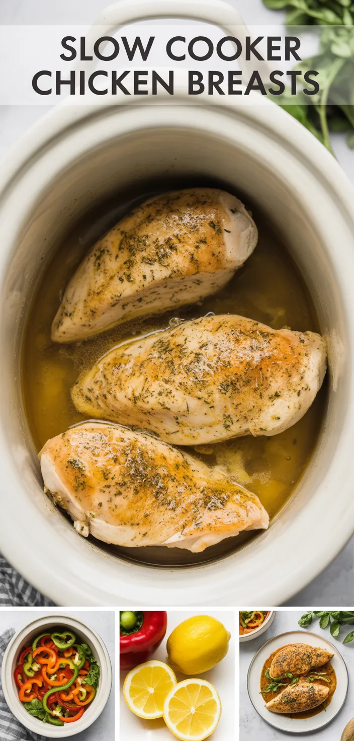A photo of Slow Cooker Chicken Breasts Recipe