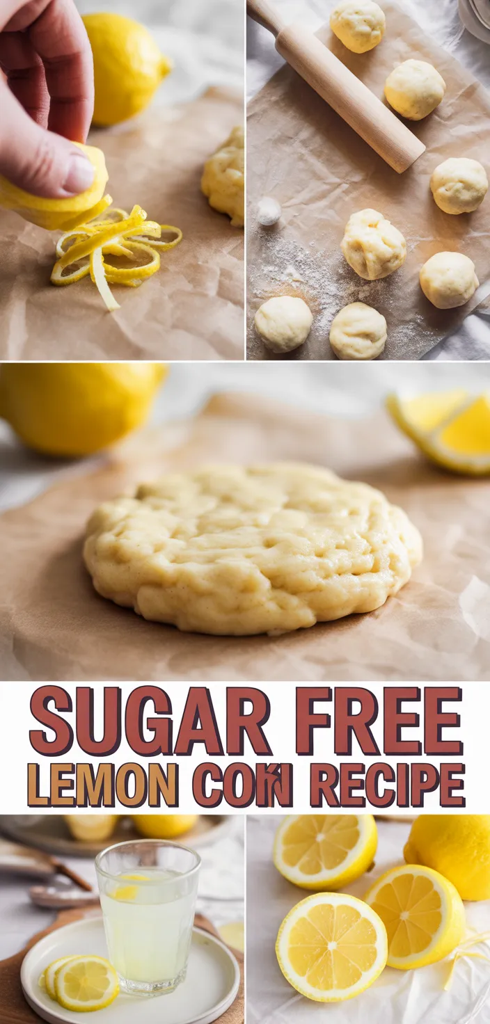 A photo of Sugar Free Lemon Cookie Recipe