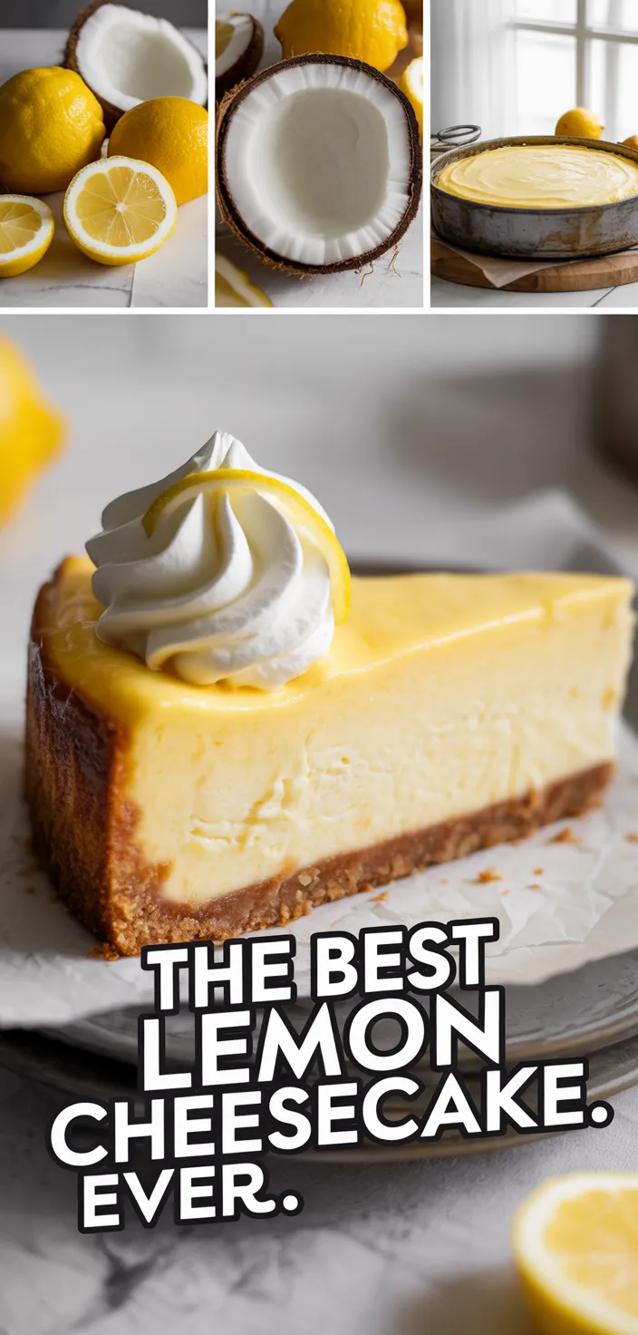A photo of The Best Lemon Cheesecake. Ever. Recipe