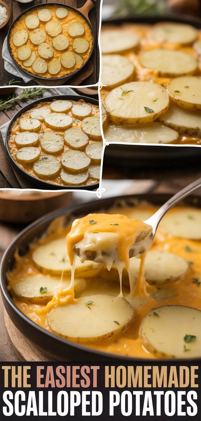 A photo of The Easiest Homemade Scalloped Potatoes Recipe