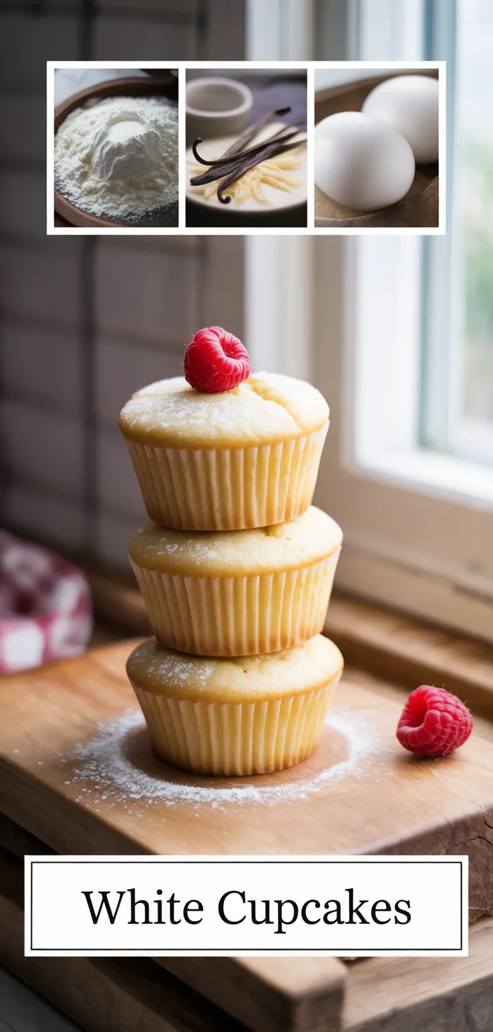 A photo of White Cupcakes Recipe
