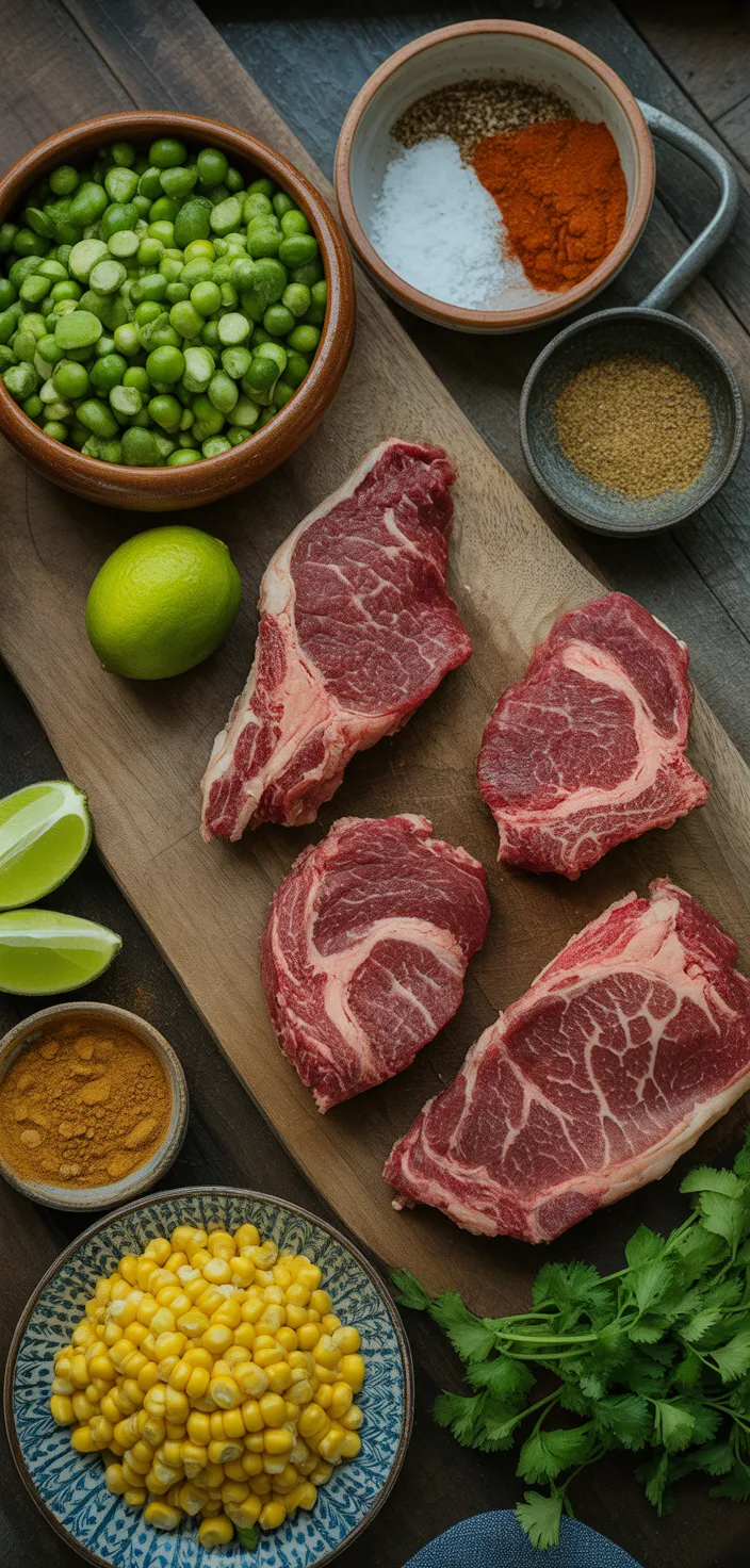 Ingredients photo for Grilled Steak Elote Tacos Recipe