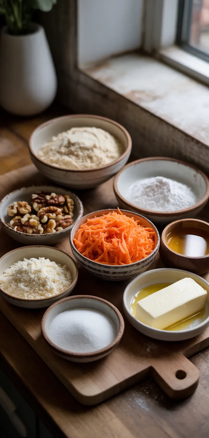 Ingredients photo for Keto Carrot Cake Recipe