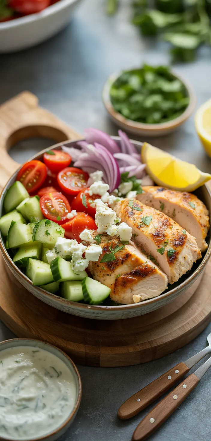Ingredients photo for Low Carb Greek Chicken Bowls Recipe