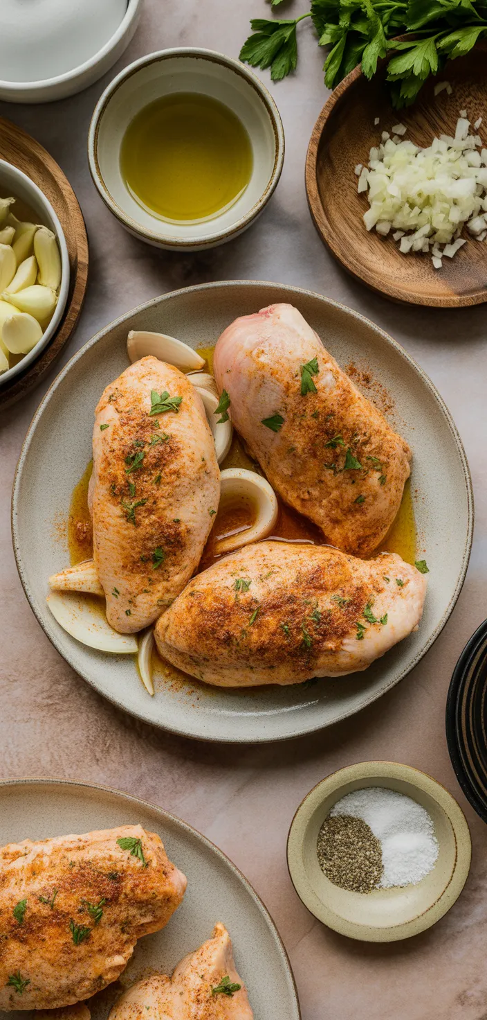 Ingredients photo for Slow Cooker Chicken Breasts Recipe