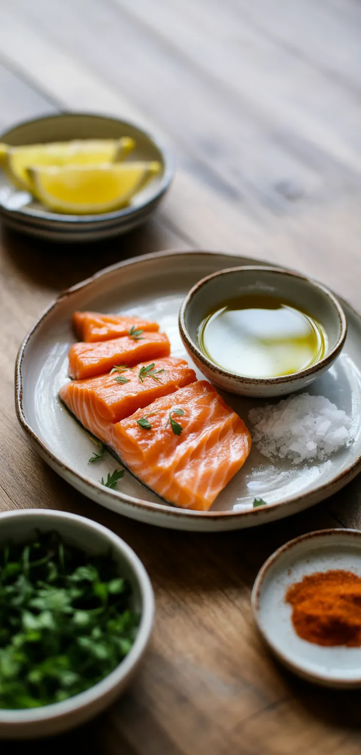 Ingredients photo for Air Fryer Salmon Recipe