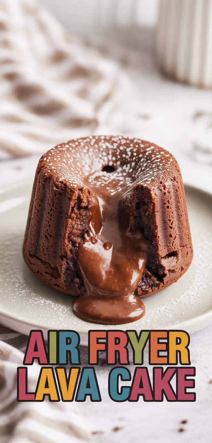 A photo of Air Fryer Lava Cake Recipe