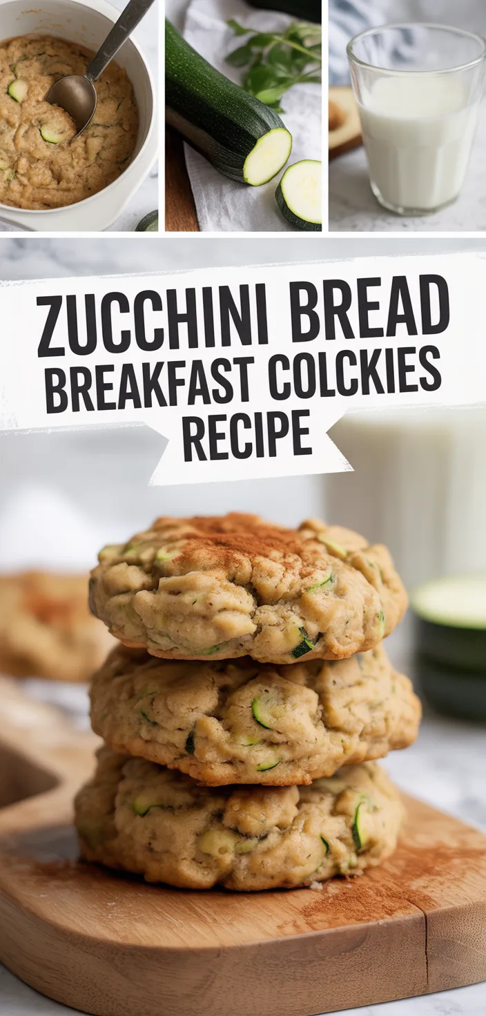 A photo of Zucchini Bread Breakfast Cookies Recipe