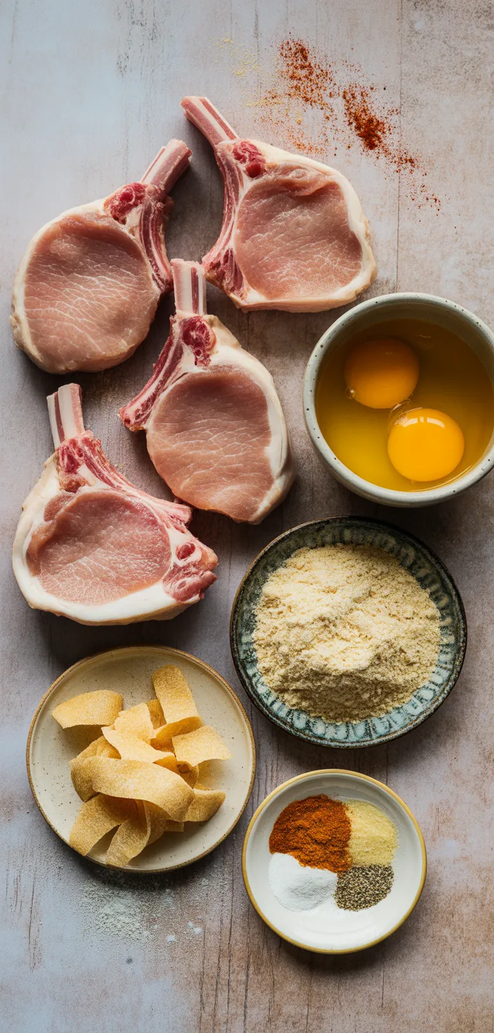 Ingredients photo for Air Fryer Pork Chops Recipe