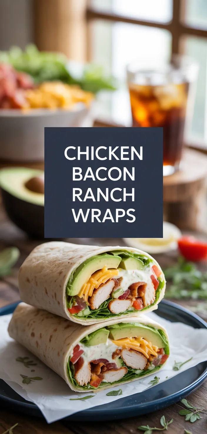 A photo of Chicken Bacon Ranch Wraps Recipe