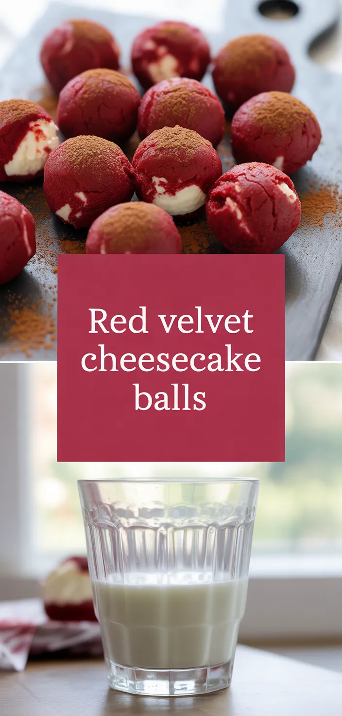 A photo of Red Velvet Cheesecake Balls Recipe