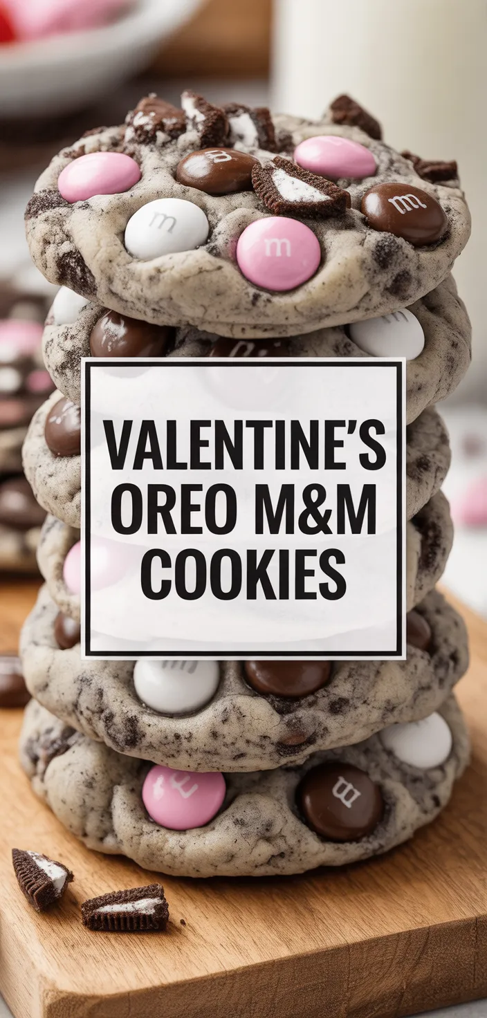 A photo of The Best Valentine's Day Oreo M&m's Cookies Recipe