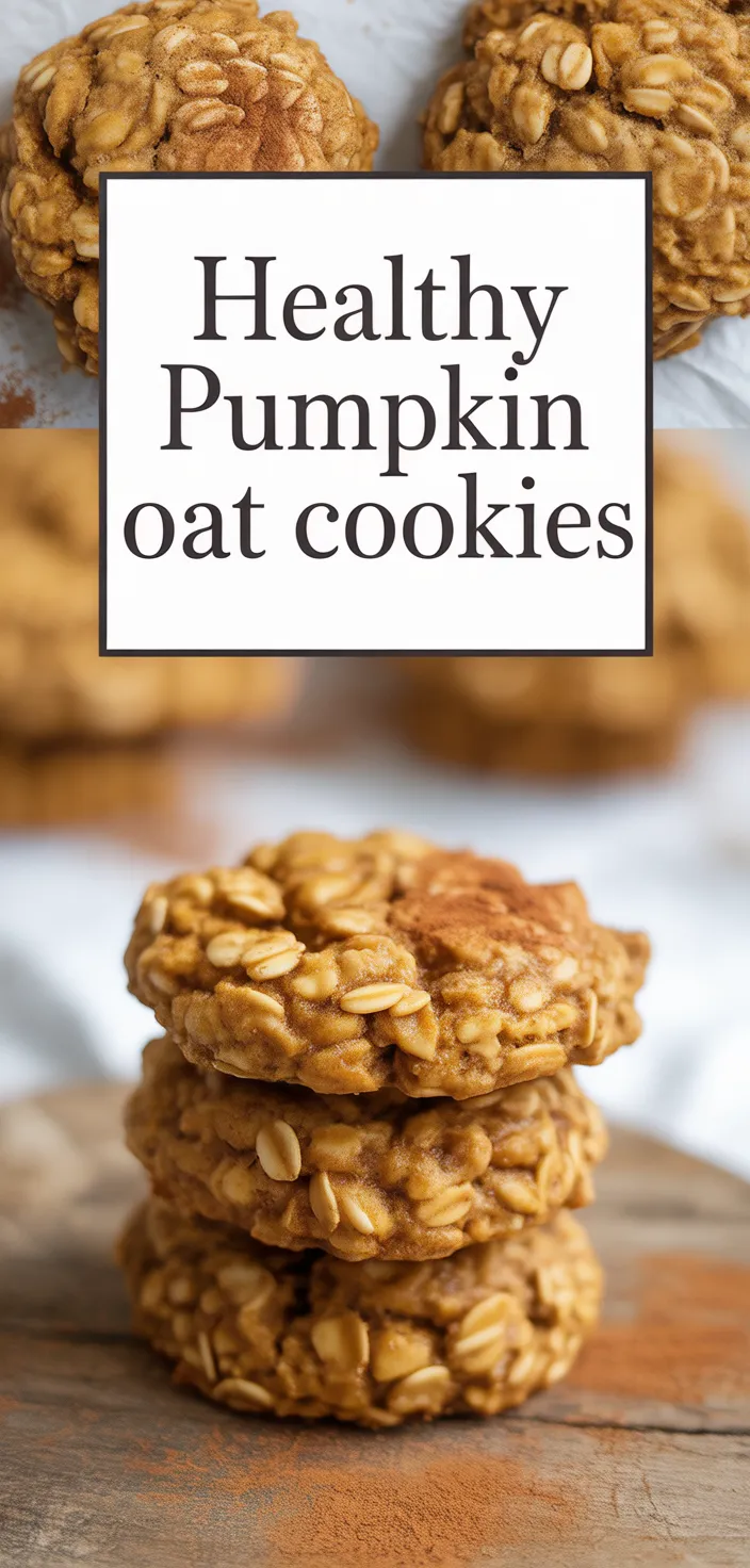 A photo of Healthy Pumpkin Oat Cookies Recipe