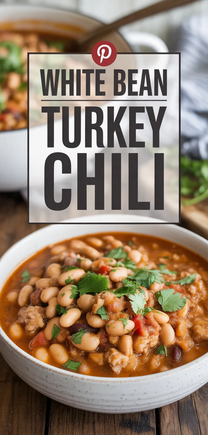 A photo of White Bean Turkey Chili Recipe