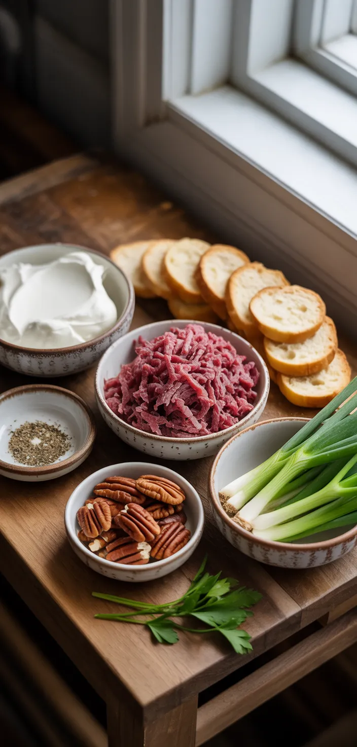 Ingredients photo for Dried Beef Ball Recipe