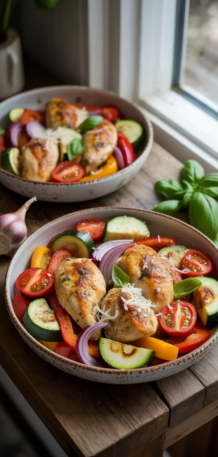 Ingredients photo for Italian Chicken And Vegetable Skillet Recipe