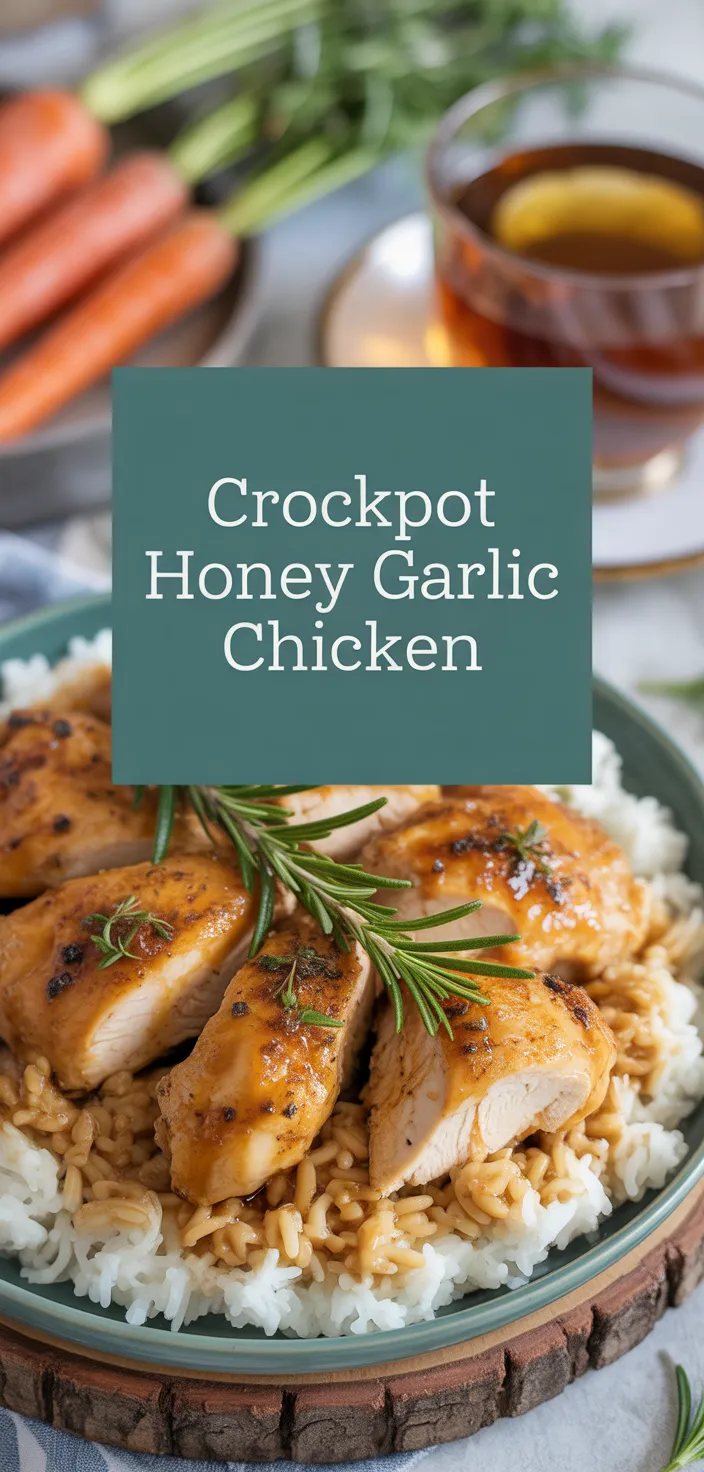 A photo of Crockpot Honey Garlic Chicken Recipe