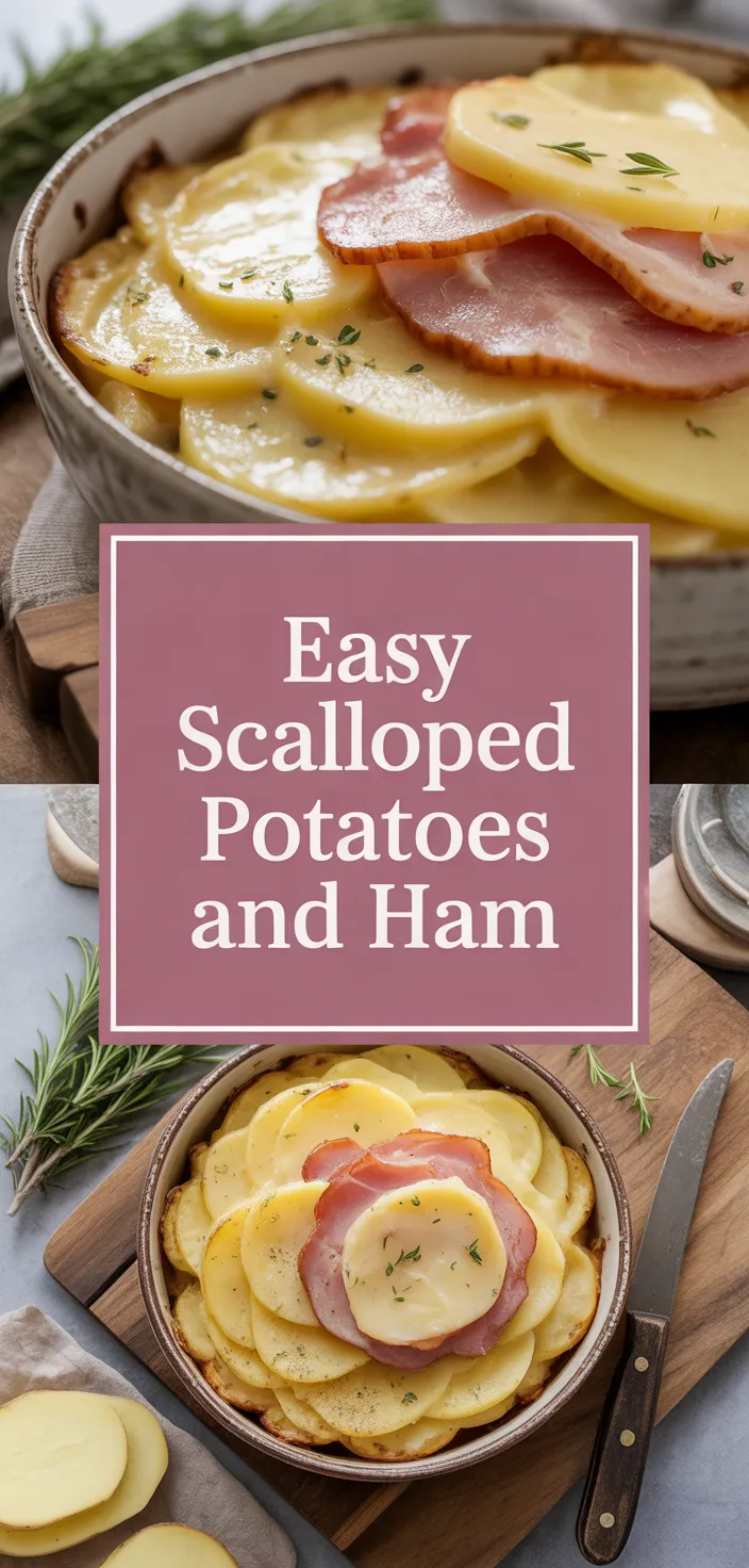 A photo of Easy Scalloped Potatoes And Ham Recipe
