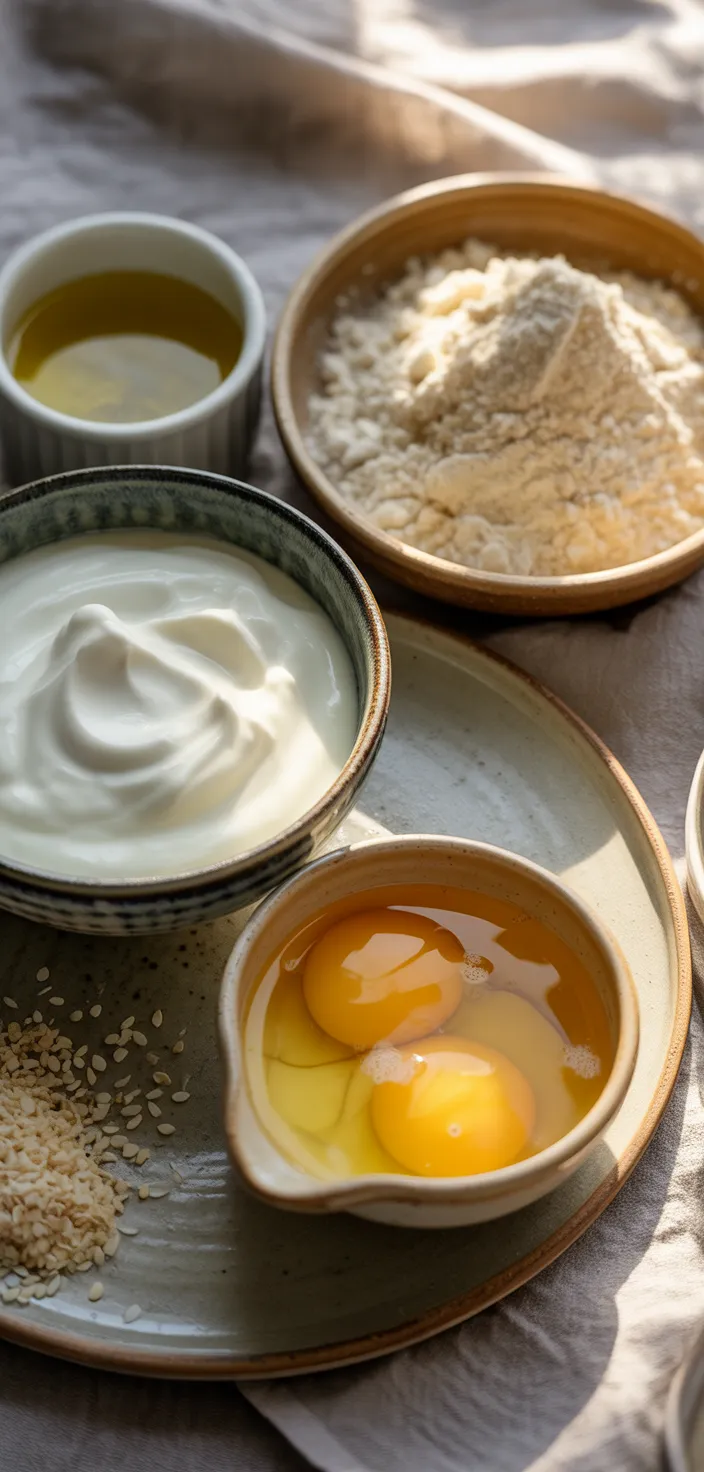 Ingredients photo for Zero Carb Yogurt Bread Recipe