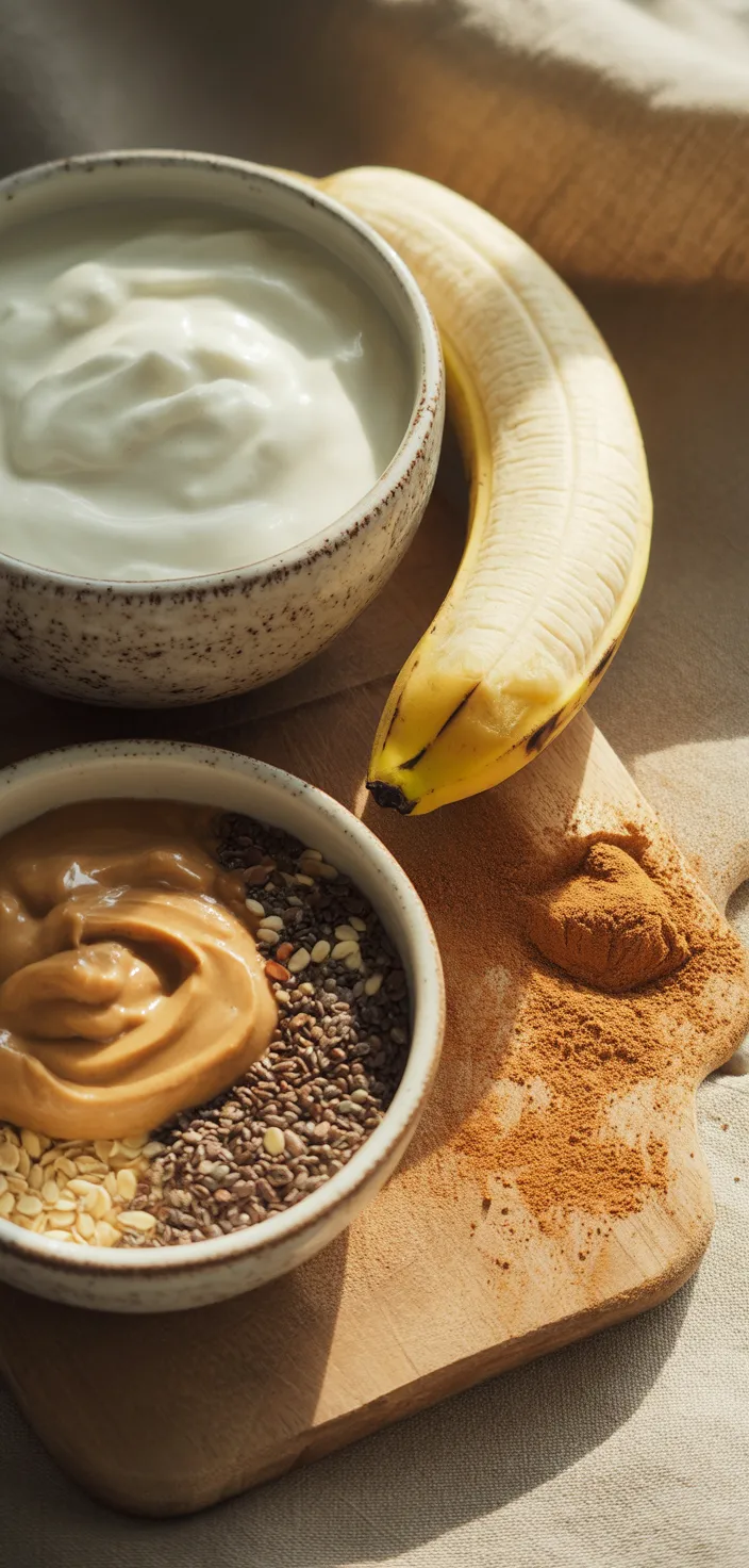 Ingredients photo for Banana Peanut Butter Smoothie For Weight Loss Recipe
