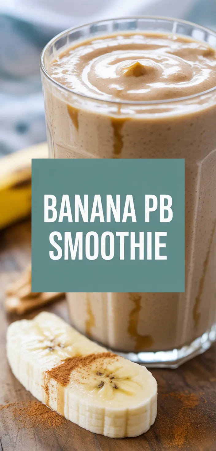 A photo of Banana Peanut Butter Smoothie For Weight Loss Recipe
