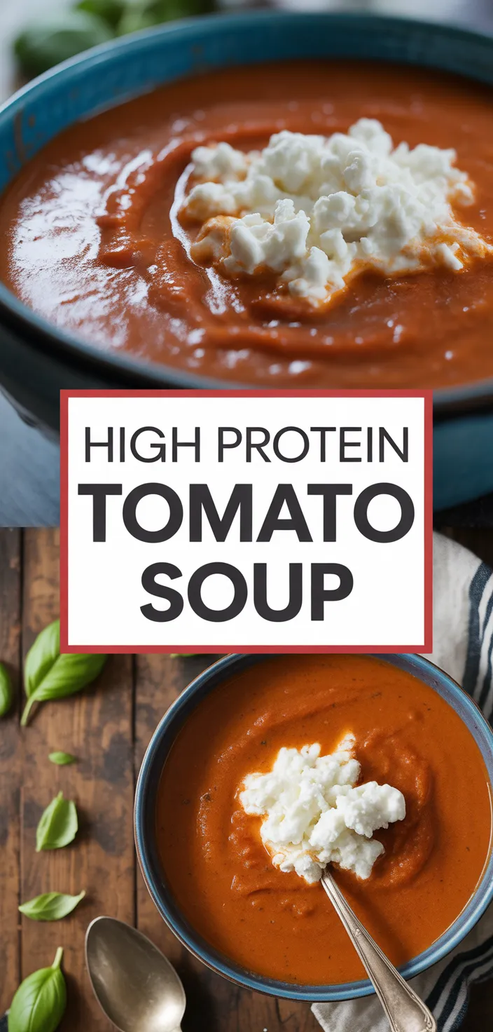 A photo of High Protein Tomato Soup Recipe