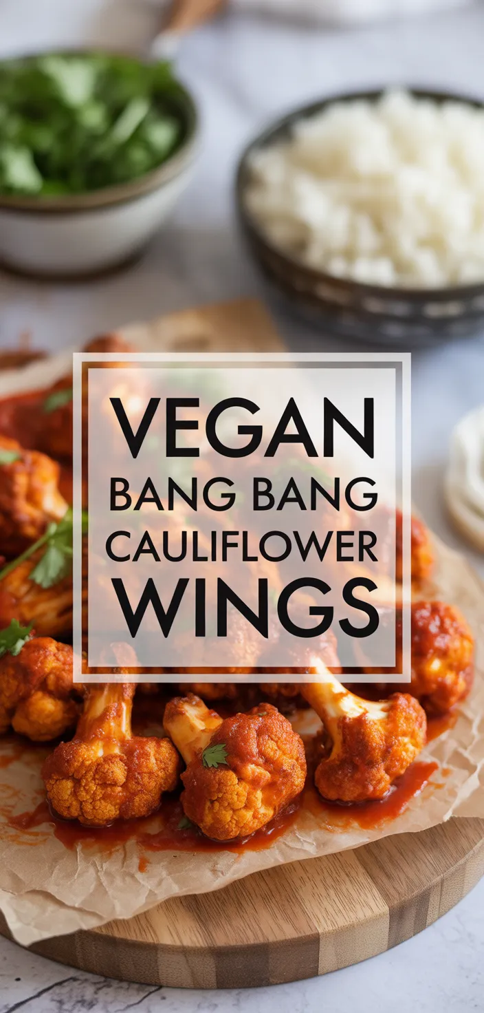 A photo of Vegan Bang Bang Cauliflower Wings Recipe