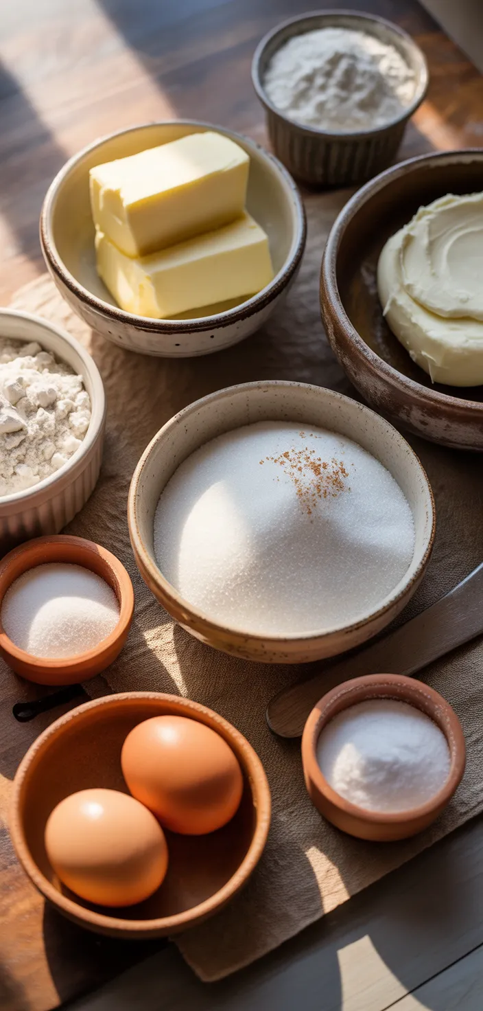 Ingredients photo for Cream Cheese Cookies (Pillow Soft Cookies) Recipe