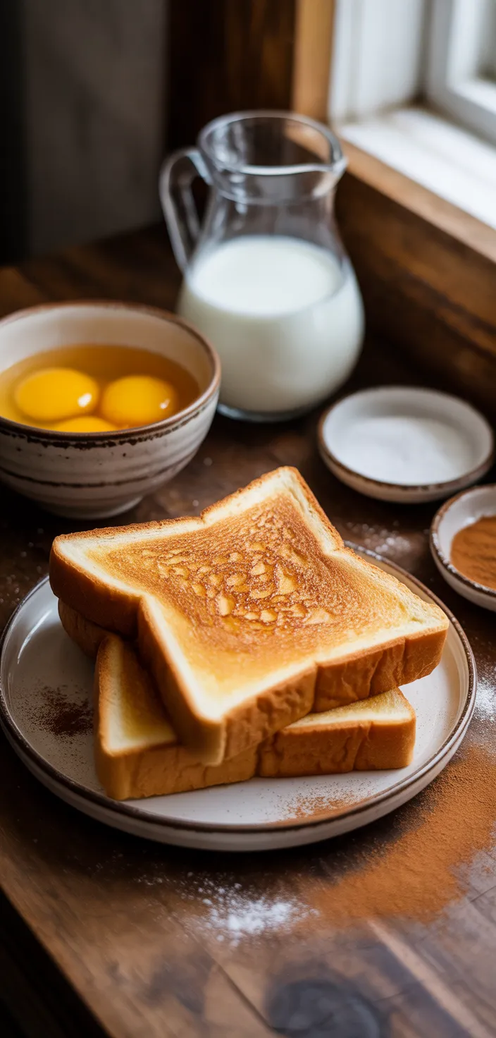 Ingredients photo for Cinnamon French Toast Sticks Recipe