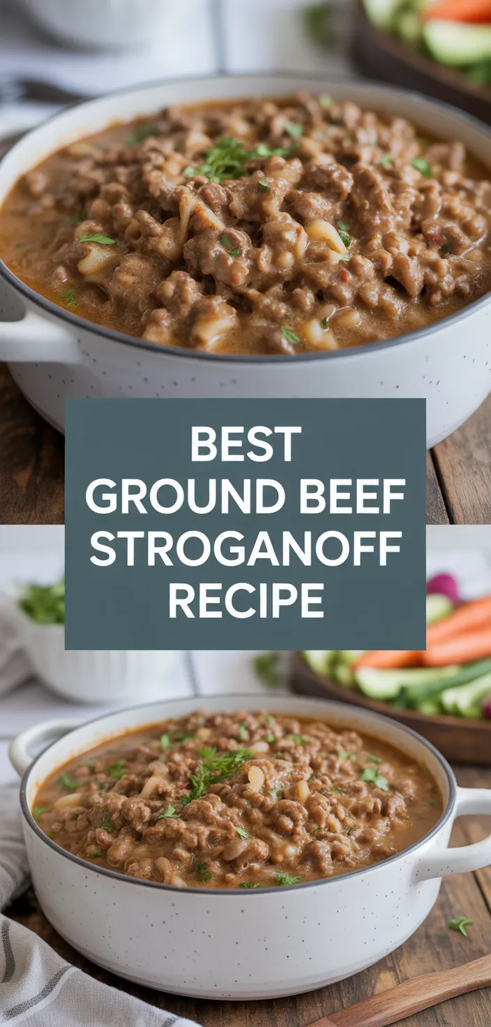 A photo of Best Ground Beef Stroganoff Recipe