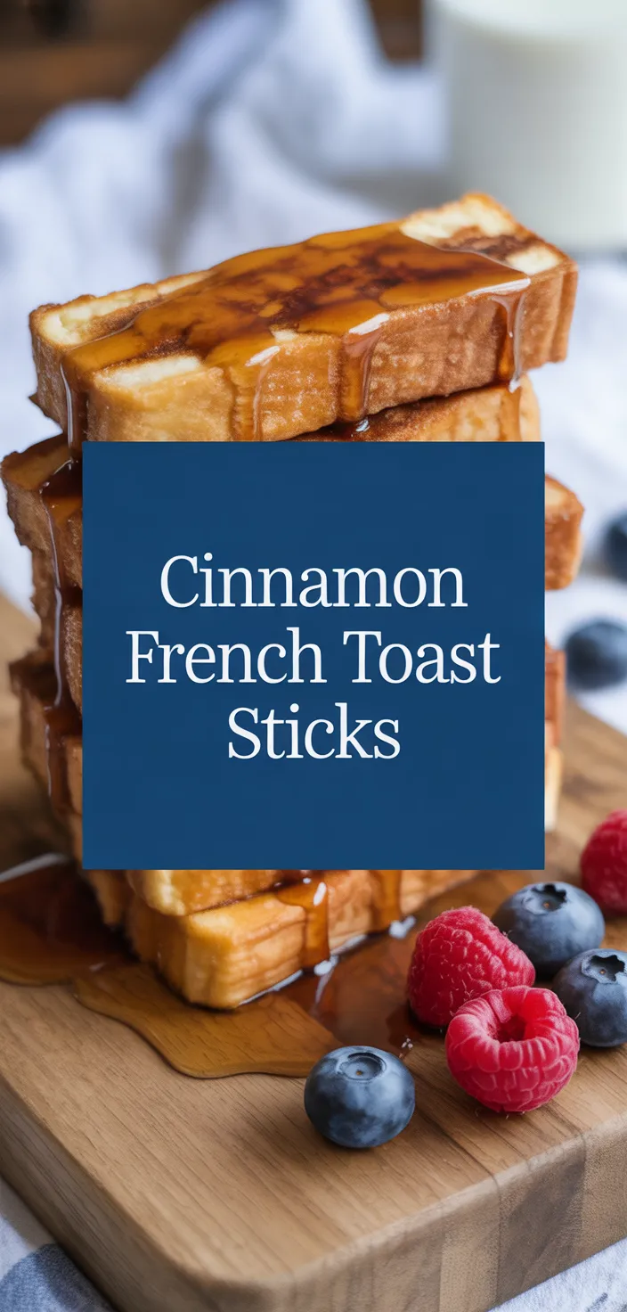 A photo of Cinnamon French Toast Sticks Recipe