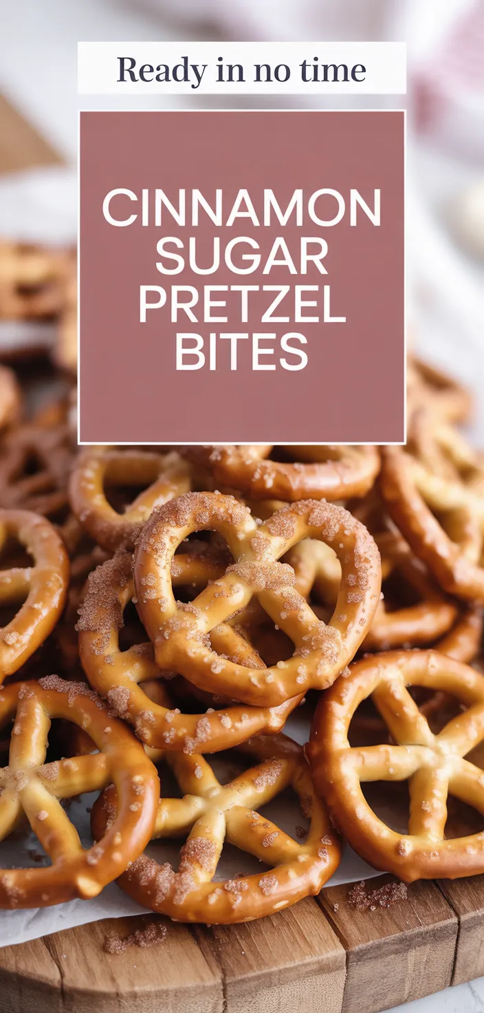 A photo of Cinnamon Sugar Pretzel Bites Recipe
