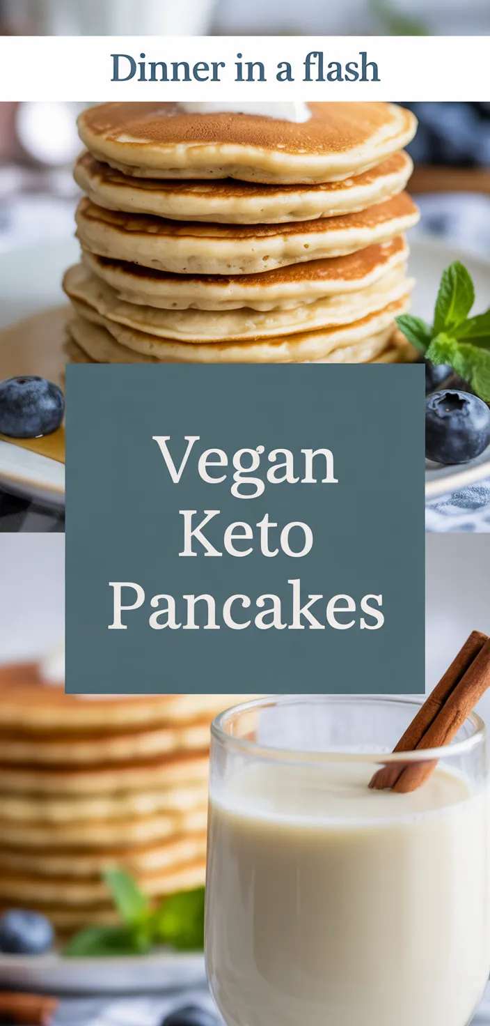 A photo of Perfect Vegan Pancakes (Keto + Sugar Recipe