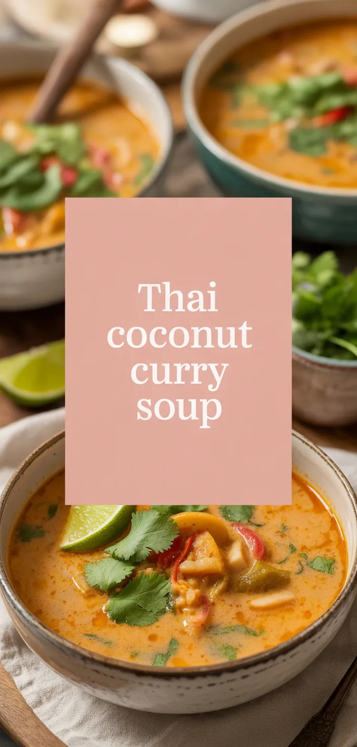 A photo of Thai Coconut Curry Soup Recipe