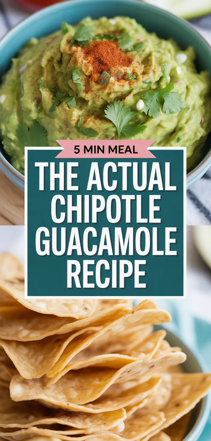 A photo of The Actual Chipotle Guacamole Recipe