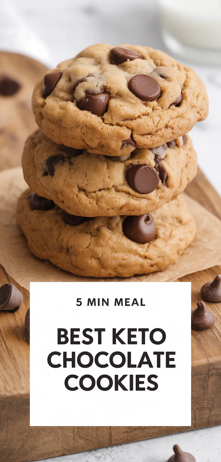 A photo of The BEST EVER Keto Chocolate Chip Cookies Recipe