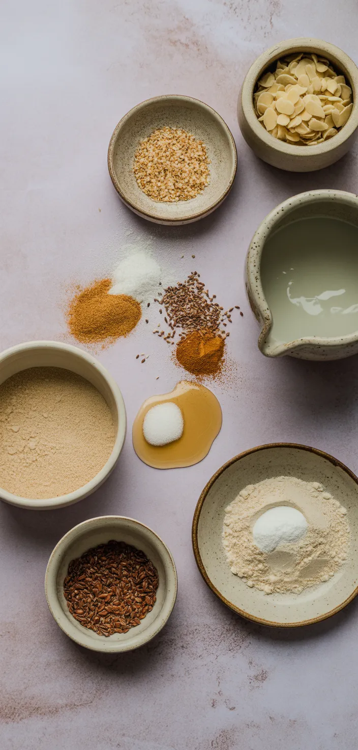Ingredients photo for Perfect Vegan Pancakes (Keto + Sugar Recipe