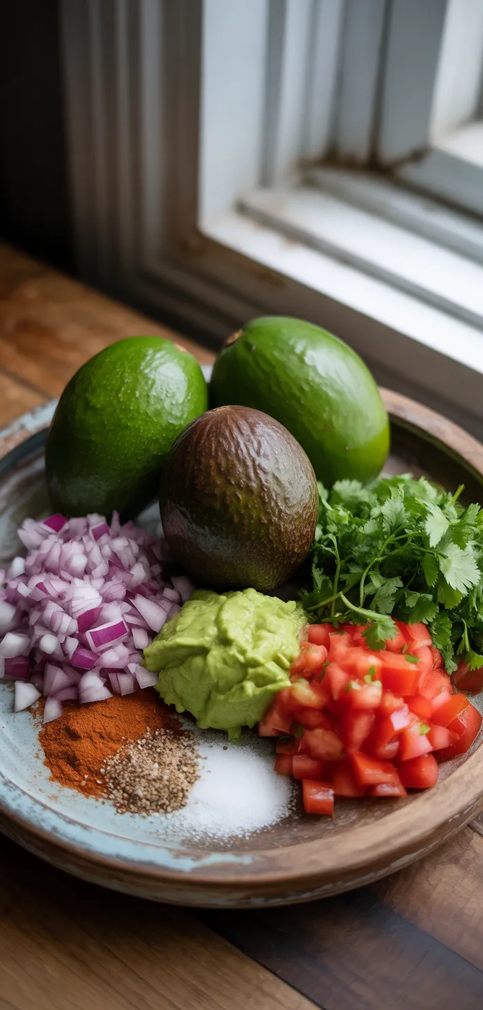 Ingredients photo for The Actual Chipotle Guacamole Recipe