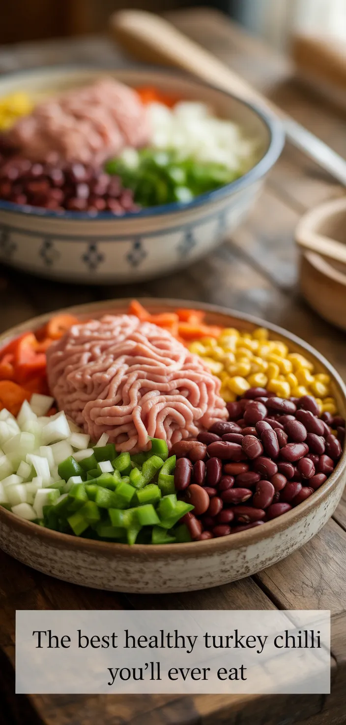 Ingredients photo for The Best Healthy Turkey Chili You'll Ever Eat Recipe