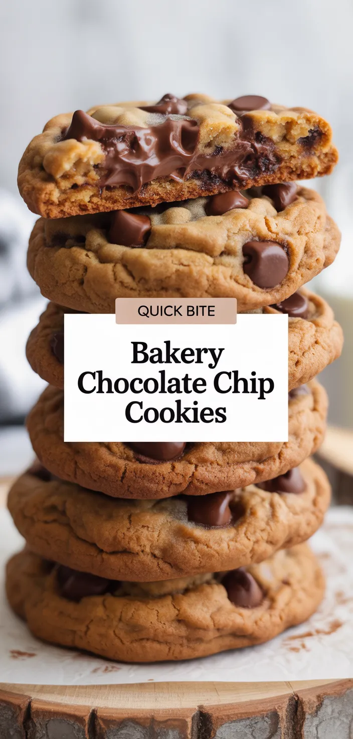 A photo of Best Bakery Style Chocolate Chip Cookies Recipe