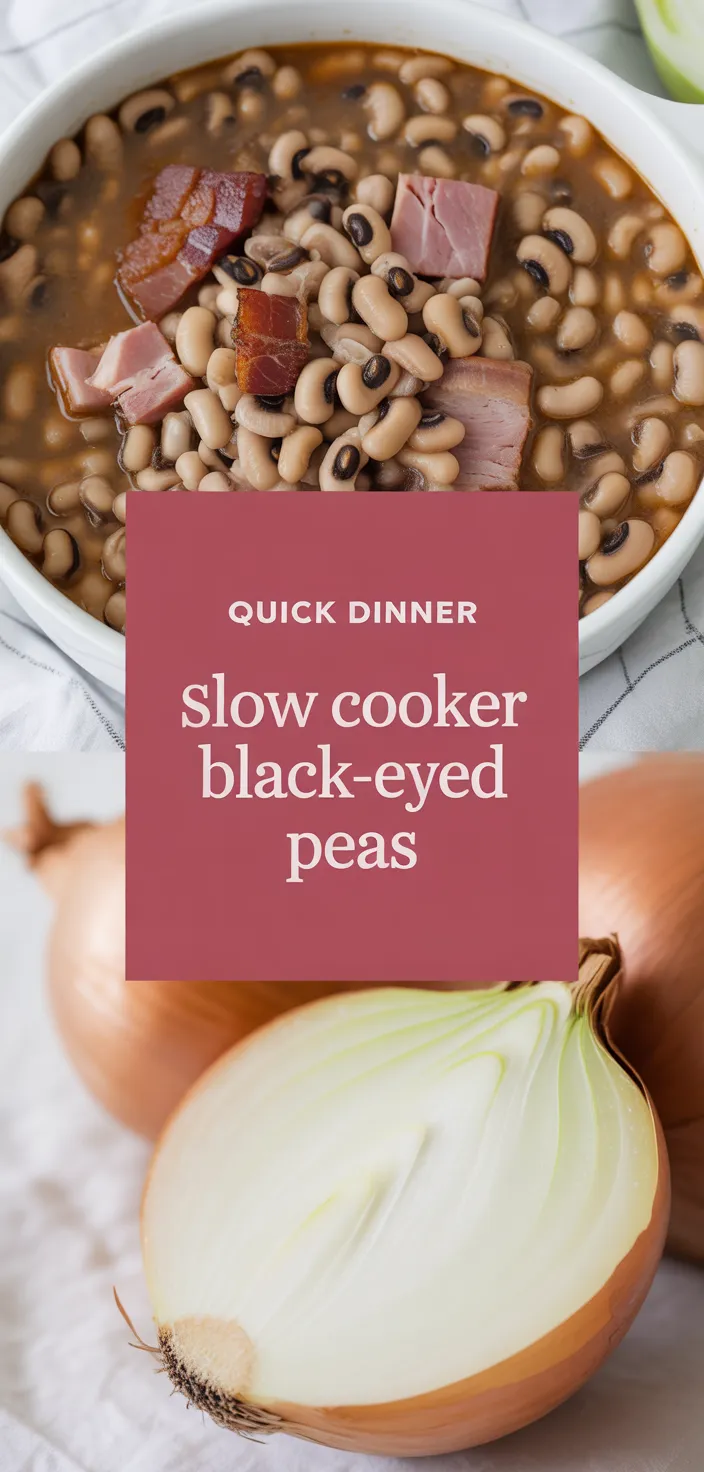 A photo of Slow Cooker Black Eyed Peas Recipe