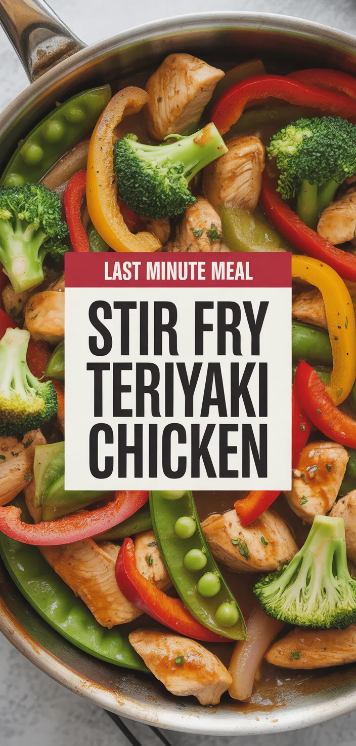 A photo of Stir Fry Teriyaki Chicken Recipe